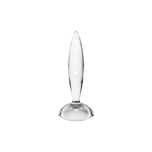 Gode anal en verre borosilicaté massif transparent Sparkling Crystal Satisfyer 